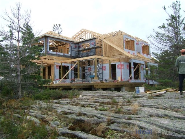 Georgian Bay Island Cottage 3 Construction