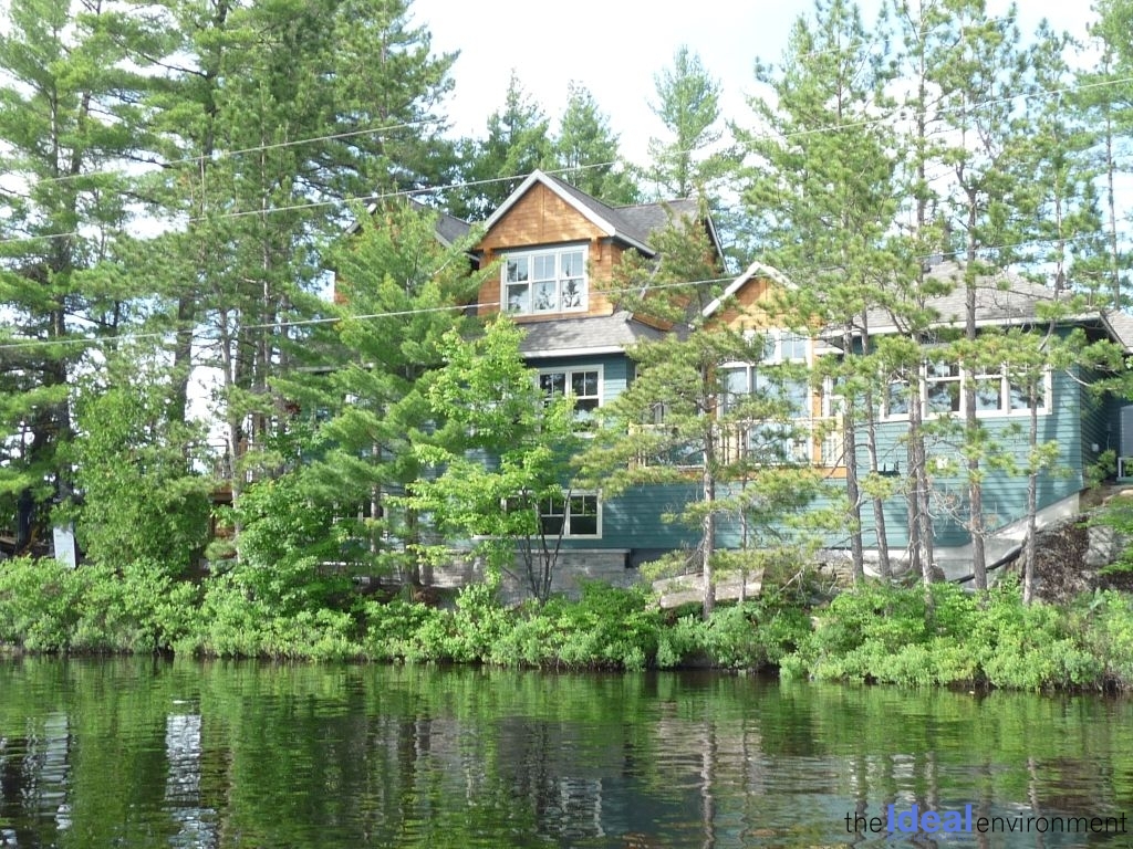 Muldrew Lake Cottage Exterior View from Water