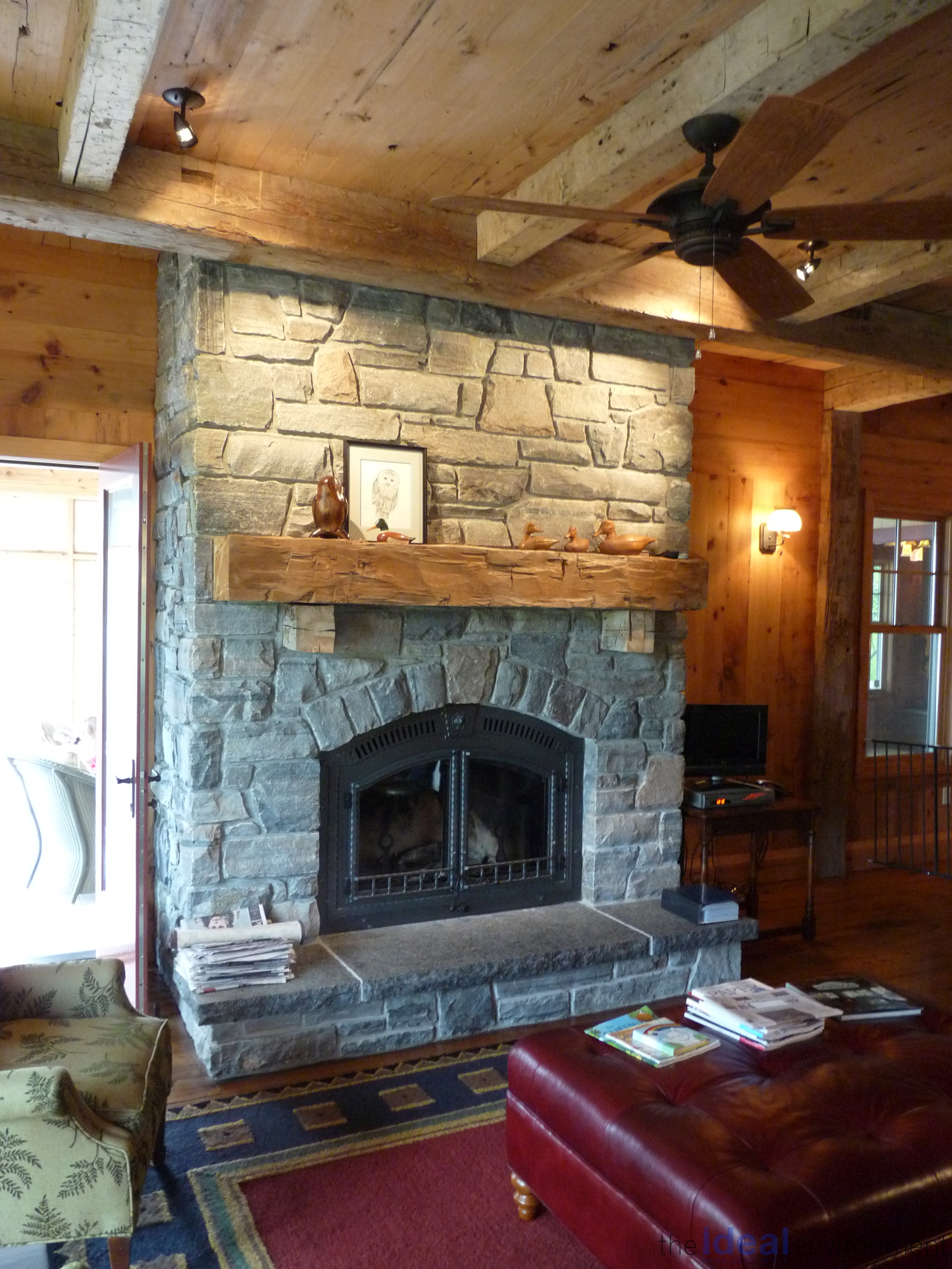 Georgian Bay Island Cottage 3 Fireplace