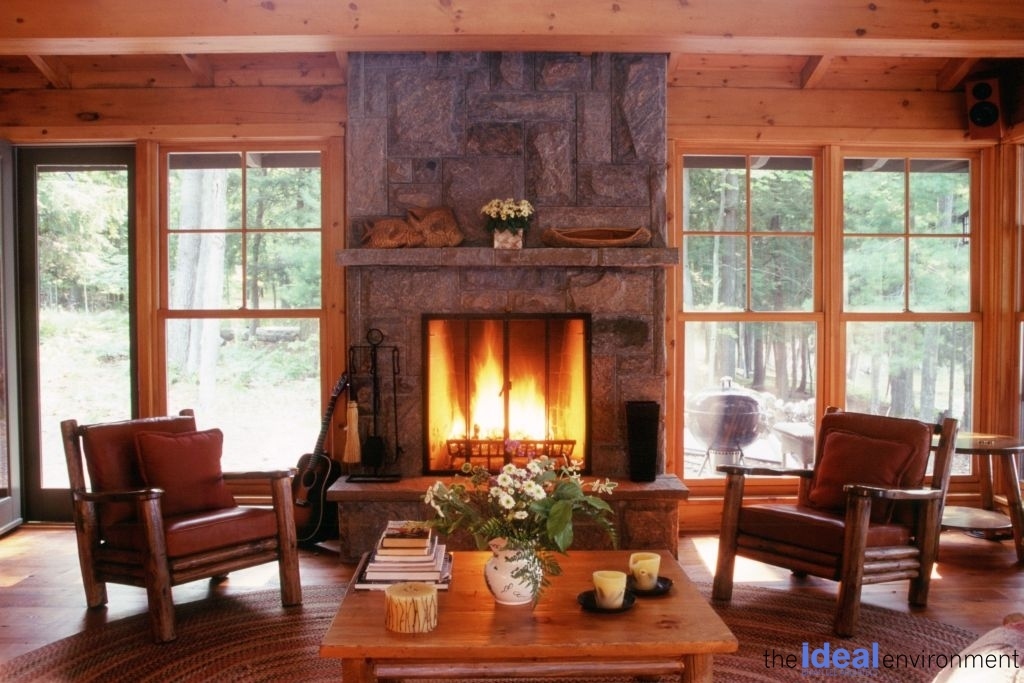 Lake Rosseau Cottage Fireplace