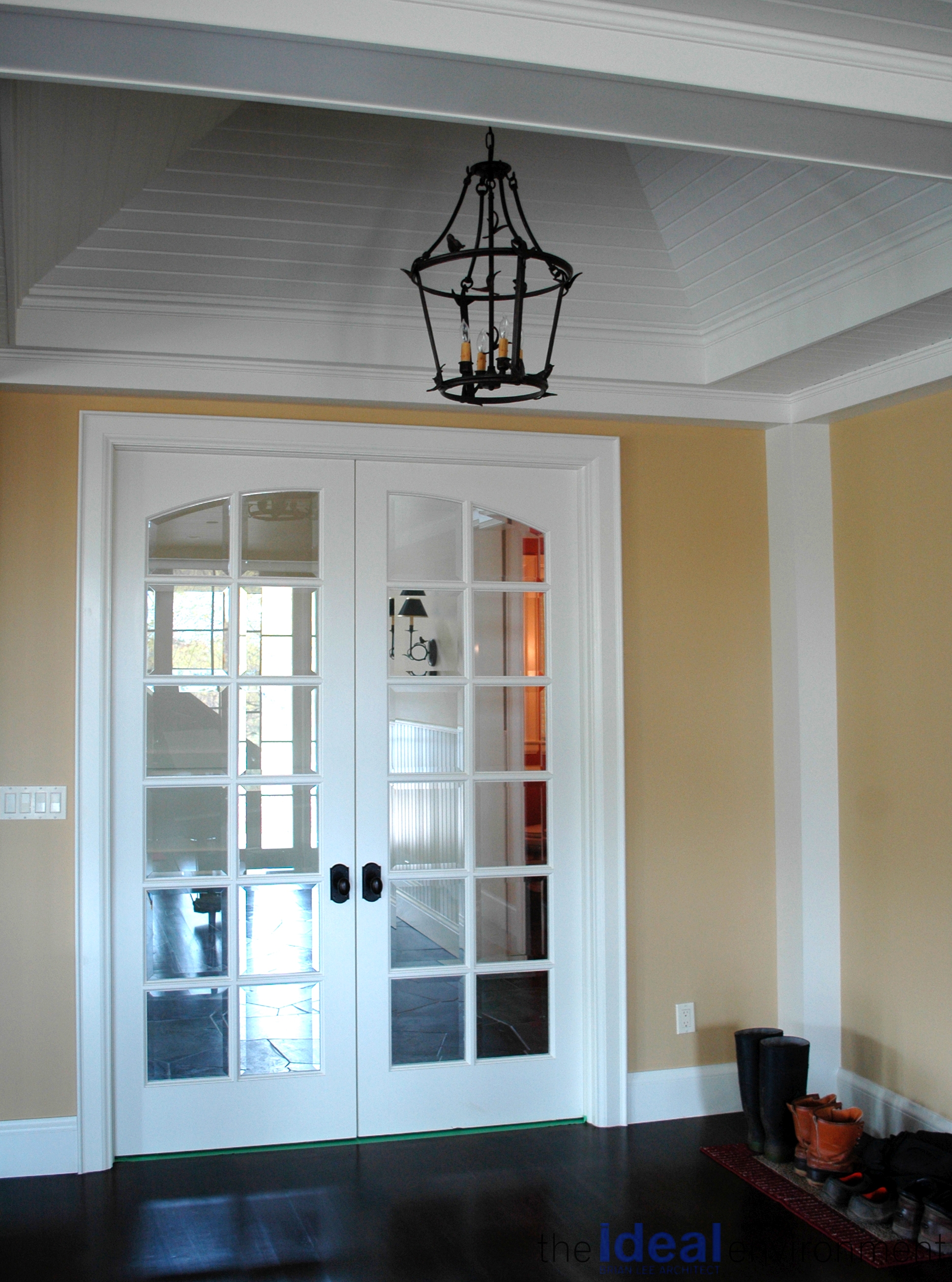 Terracotta Country Home French Door Foyer 1