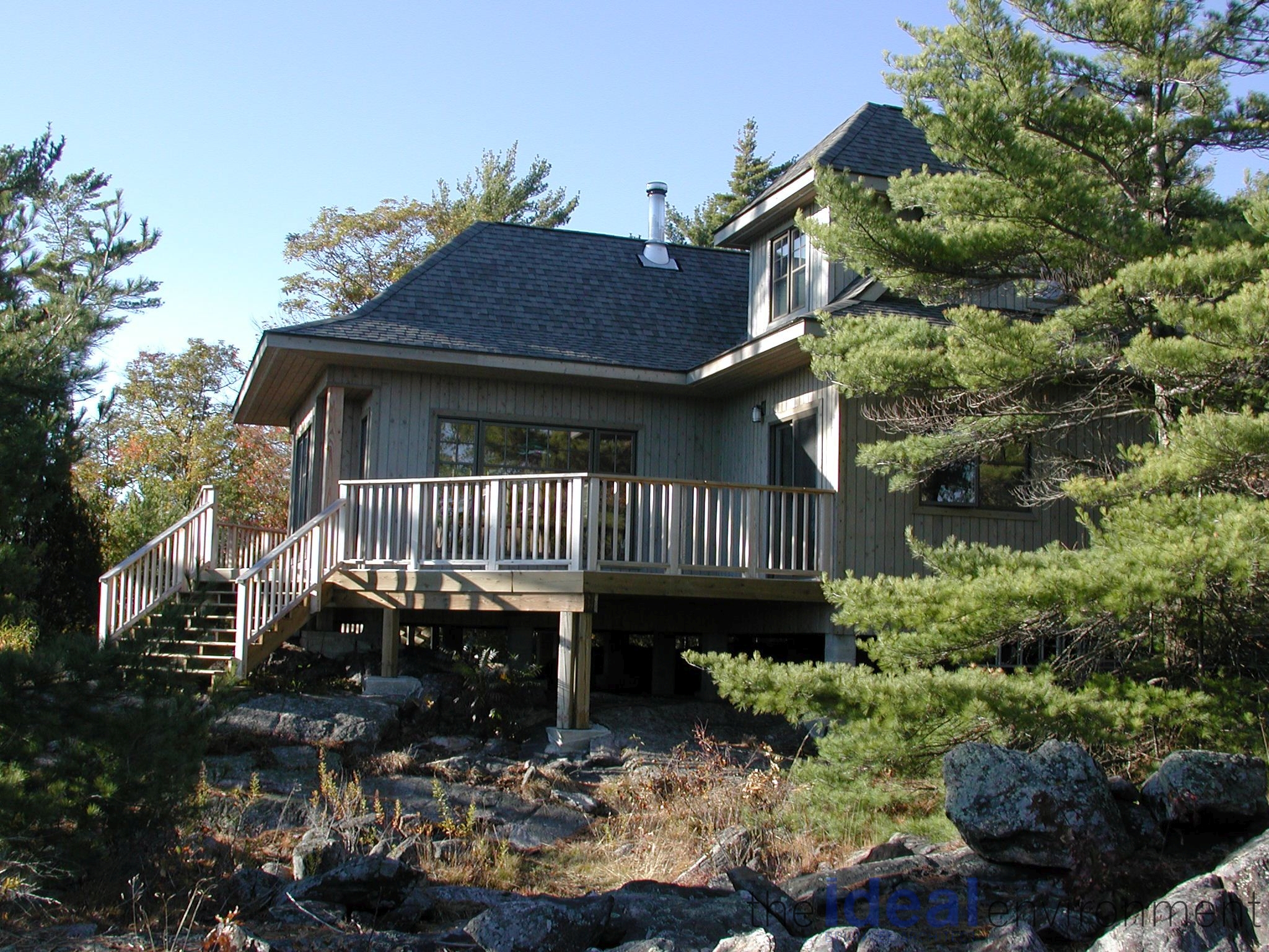 Georgian Bay Island Cottage 4 Side View