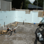 Installation of underfloor drains at Kew Beachouse Condominium